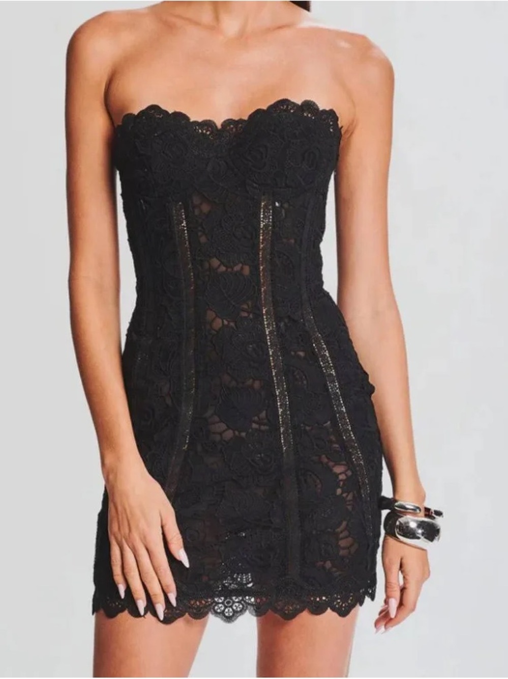 Rococo Sand PARIS LACE SHORT DRESS